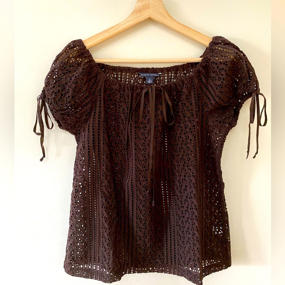 NWT BANANA REPUBLIC Cotton Lace Tunic Size M